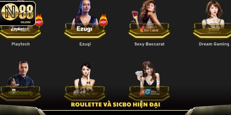 Trải nghiệm Roulette và Sicbo phiên bản công nghệ cao