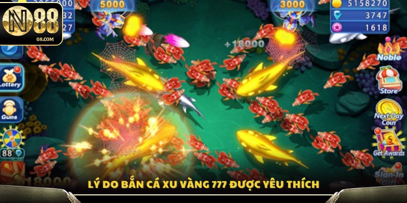 Yếu tố khiến bắn cá Xu Vàng 777 trở thành trò chơi hot 